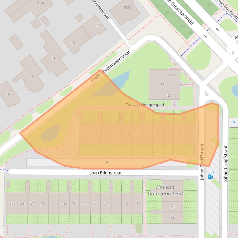 Kaart van postcodegebied 3824KD.