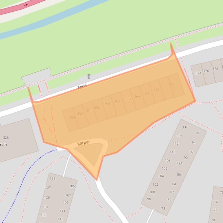 Kaart van postcodegebied 3824LJ.