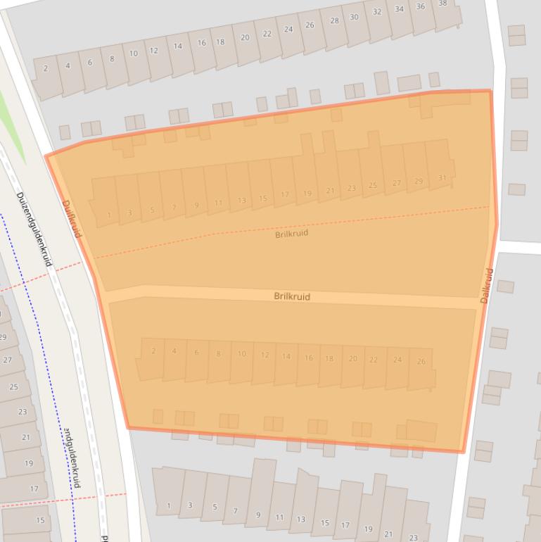 Kaart van postcodegebied 3824NH.
