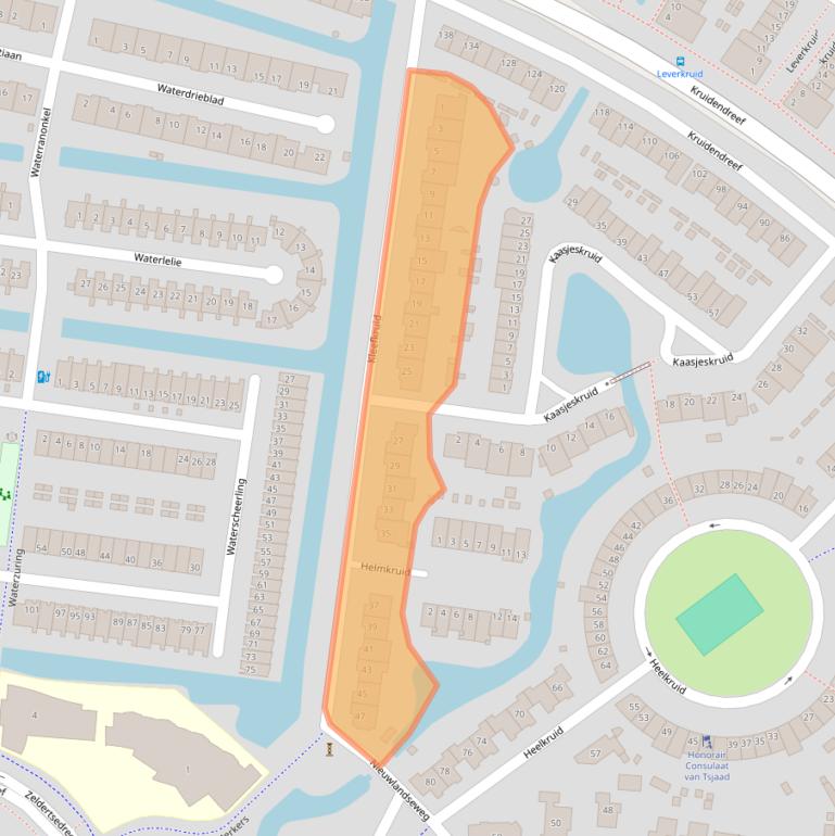 Kaart van postcodegebied 3824NT.