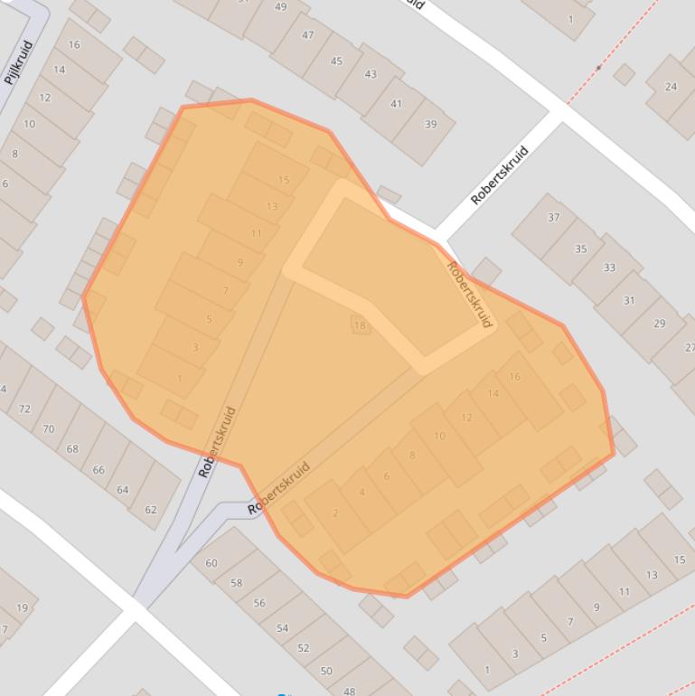Kaart van postcodegebied 3824PK.