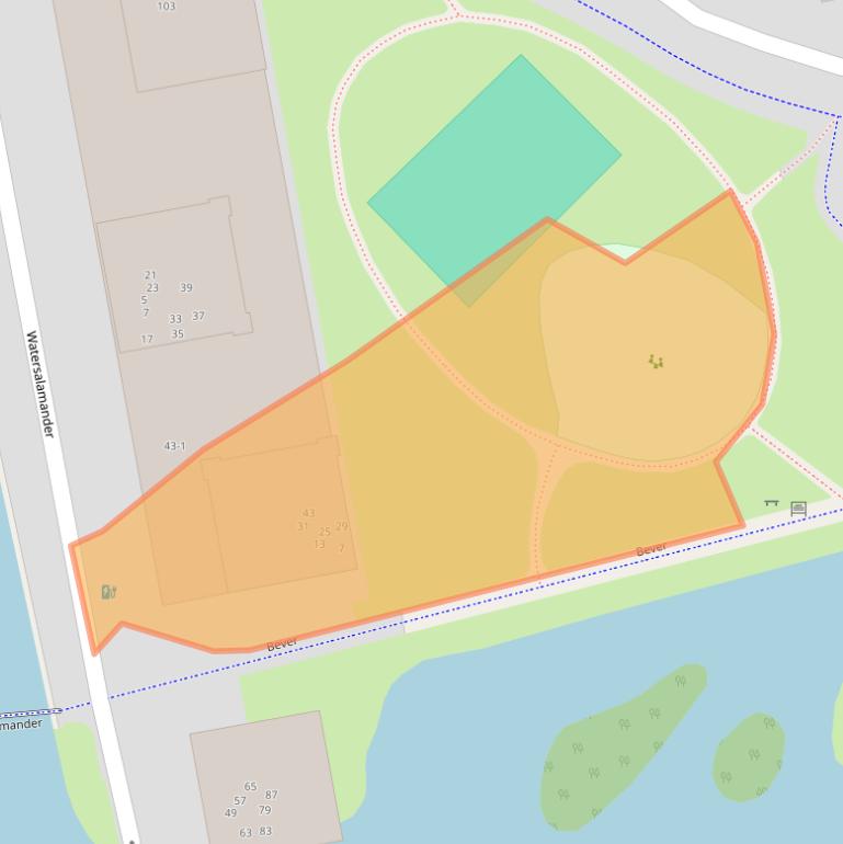 Kaart van postcodegebied 3824VS.