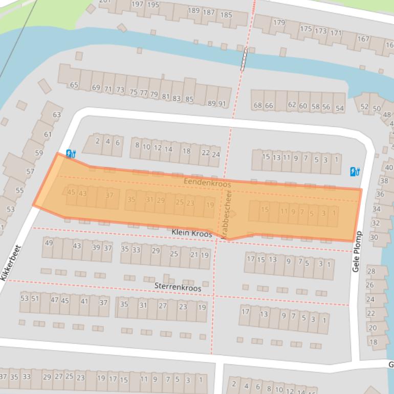Kaart van postcodegebied 3824WR.