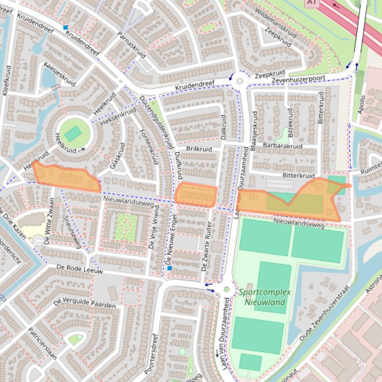 Kaart van postcodegebied 3824XT.