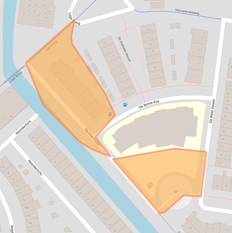 Kaart van postcodegebied 3824XX.