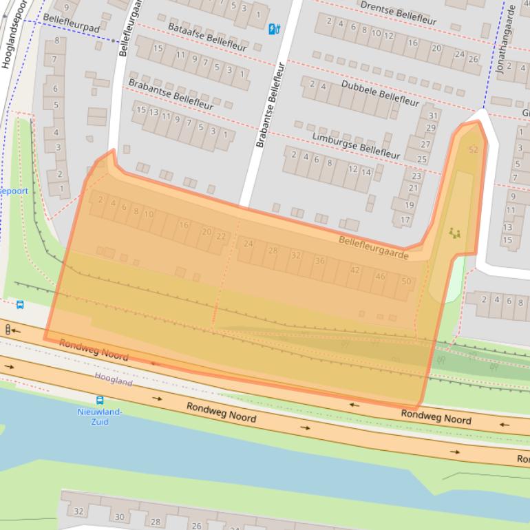 Kaart van postcodegebied 3824ZD.
