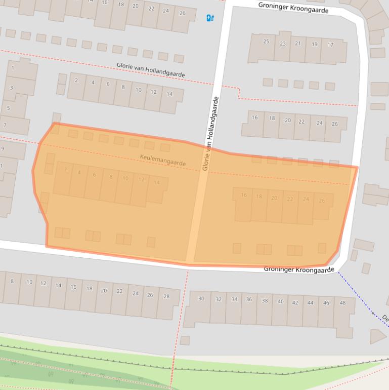 Kaart van postcodegebied 3824ZR.