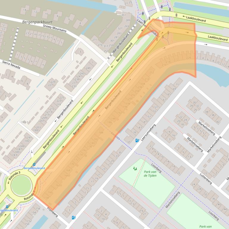 Kaart van postcodegebied 3825AC.