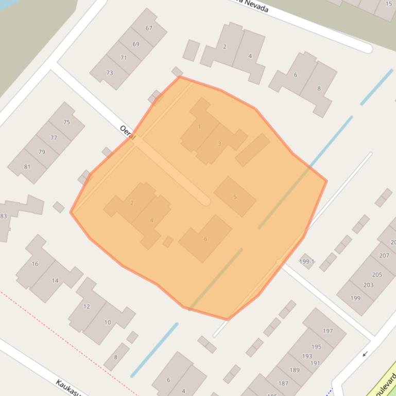 Kaart van postcodegebied 3825AS.