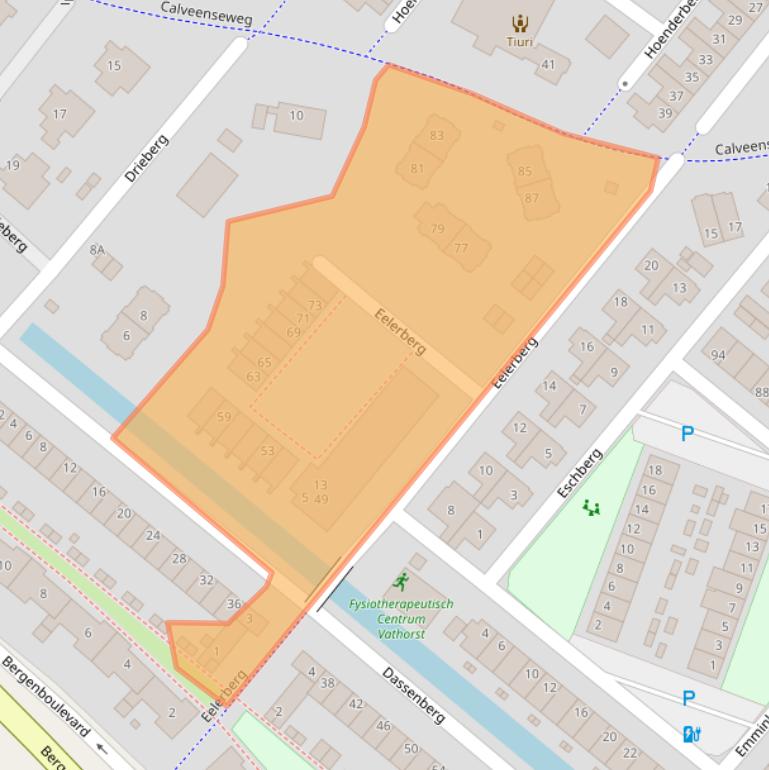 Kaart van postcodegebied 3825BD.