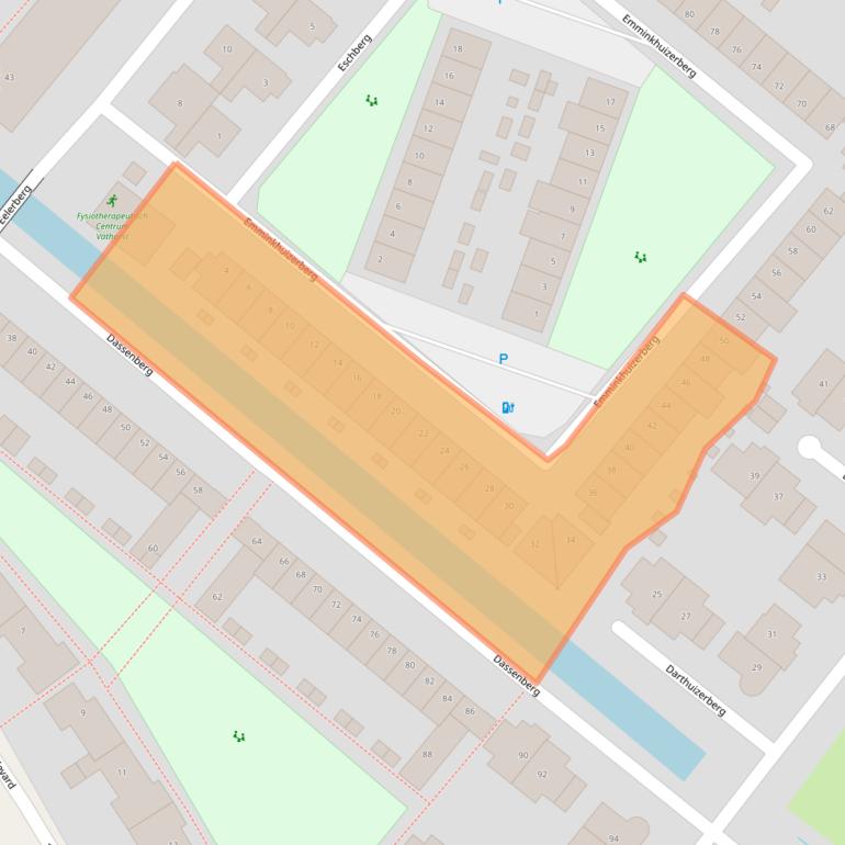 Kaart van postcodegebied 3825BH.