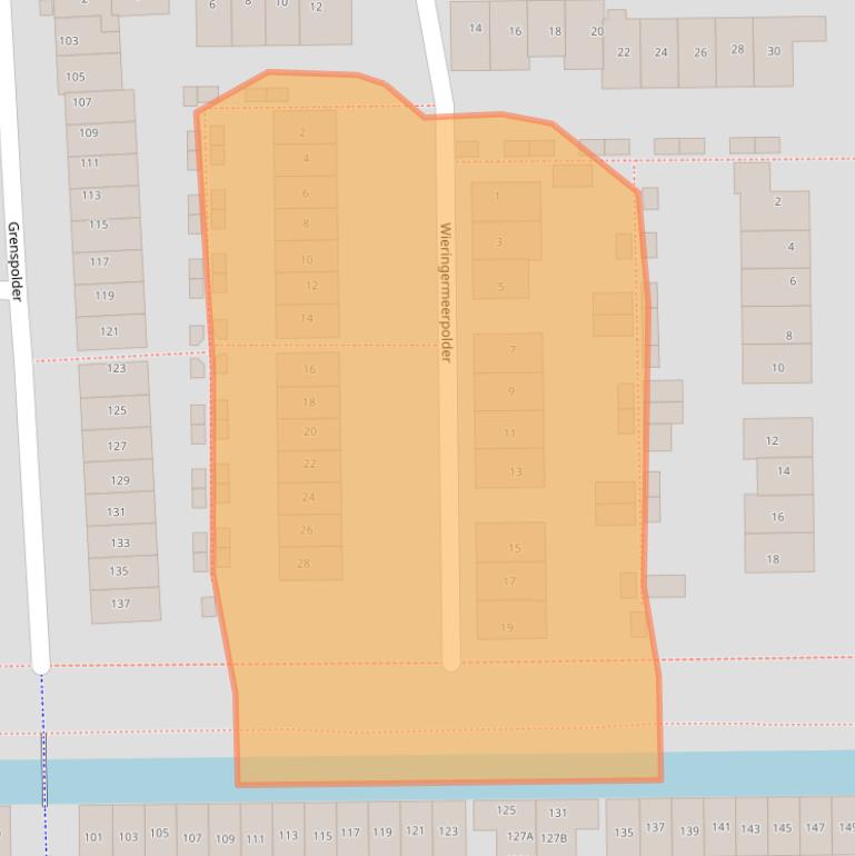 Kaart van postcodegebied 3825JZ.