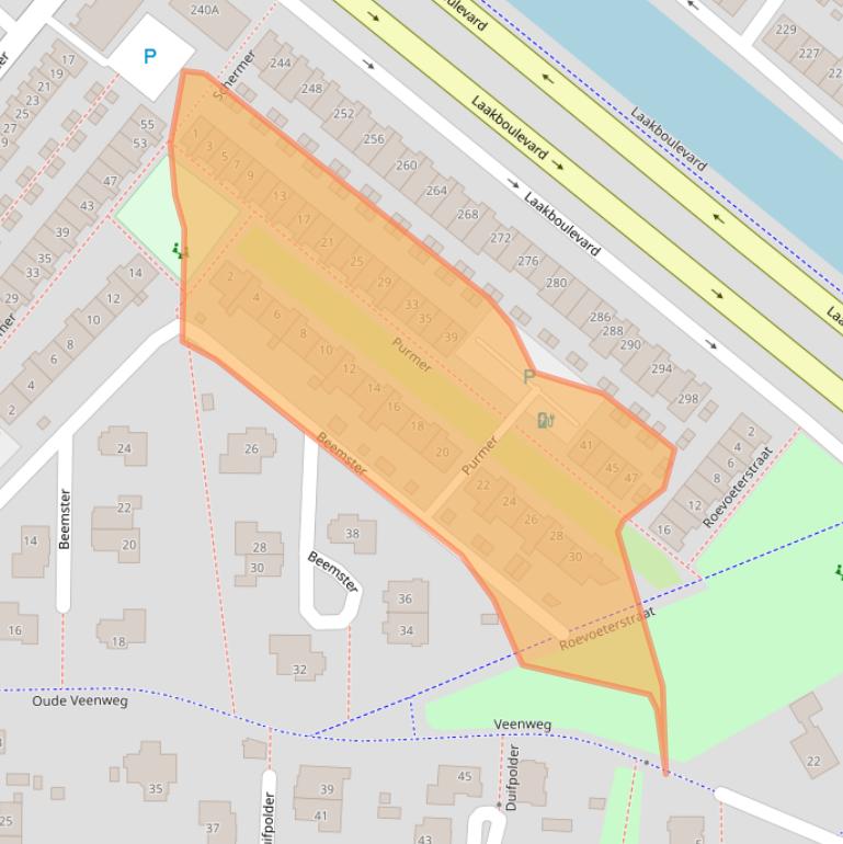 Kaart van postcodegebied 3825KD.