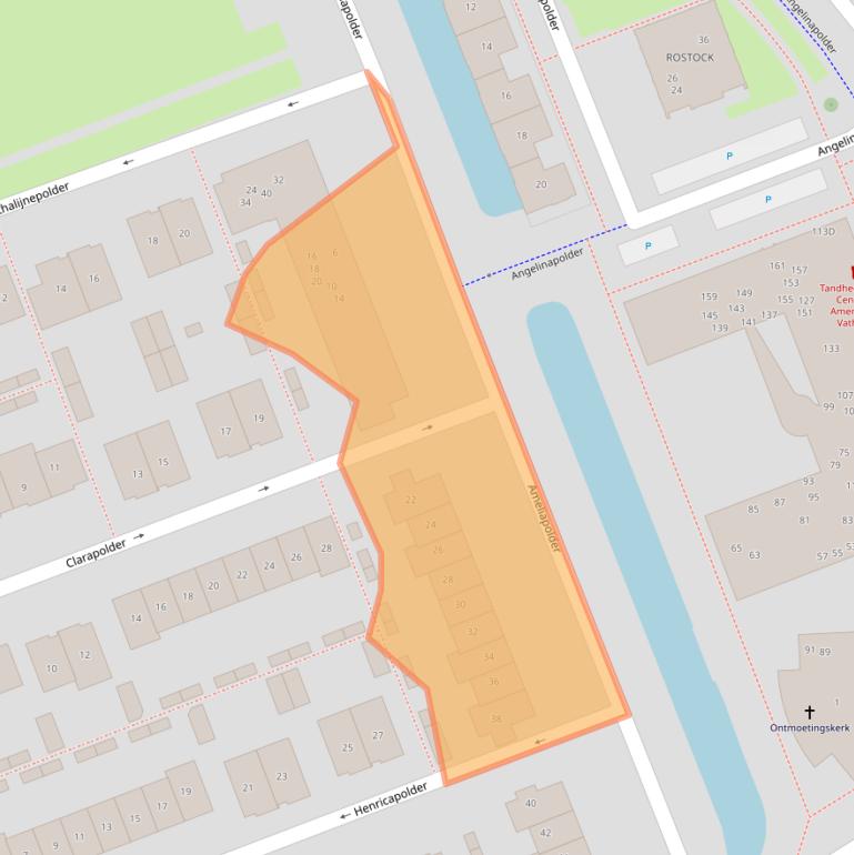Kaart van postcodegebied 3825LH.