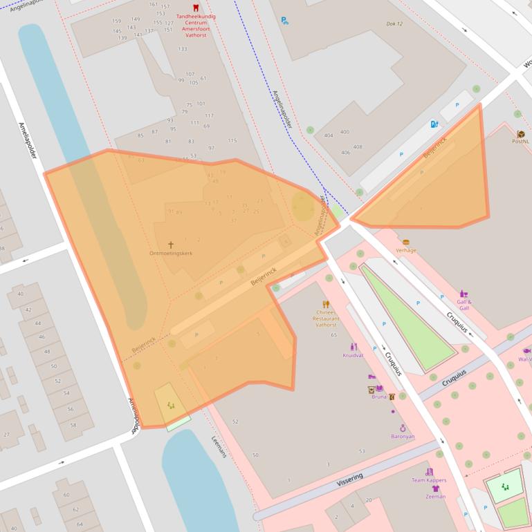 Kaart van postcodegebied 3825MC.