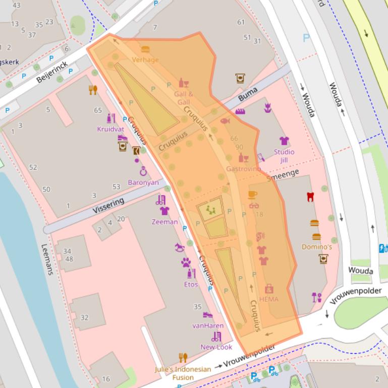 Kaart van postcodegebied 3825MH.