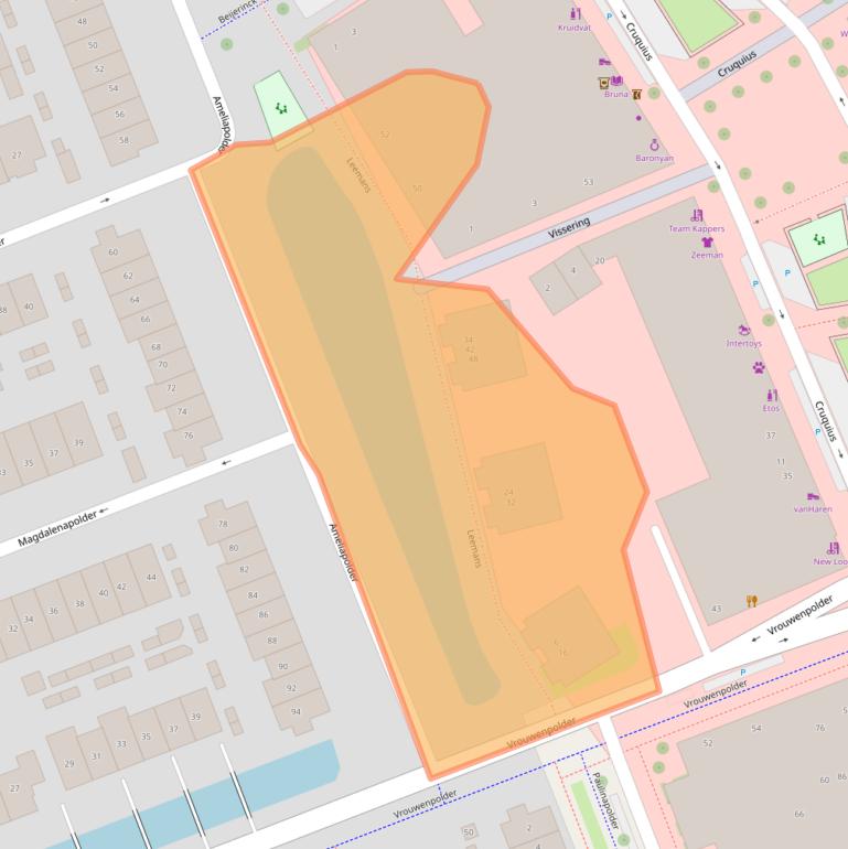 Kaart van postcodegebied 3825ML.