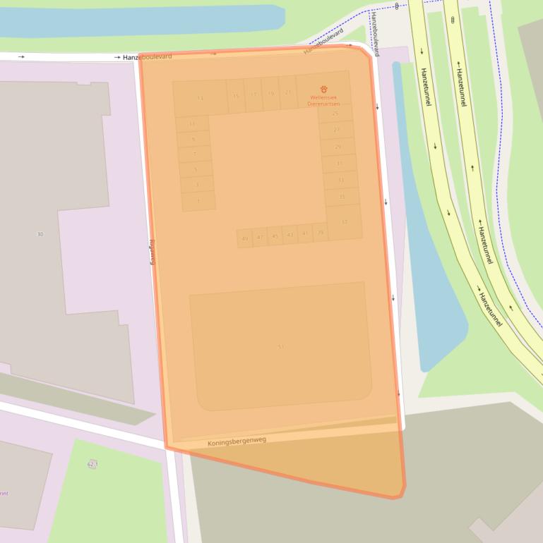 Kaart van postcodegebied 3825PP.