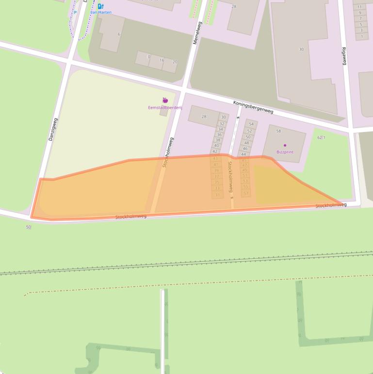 Kaart van postcodegebied 3825PR.