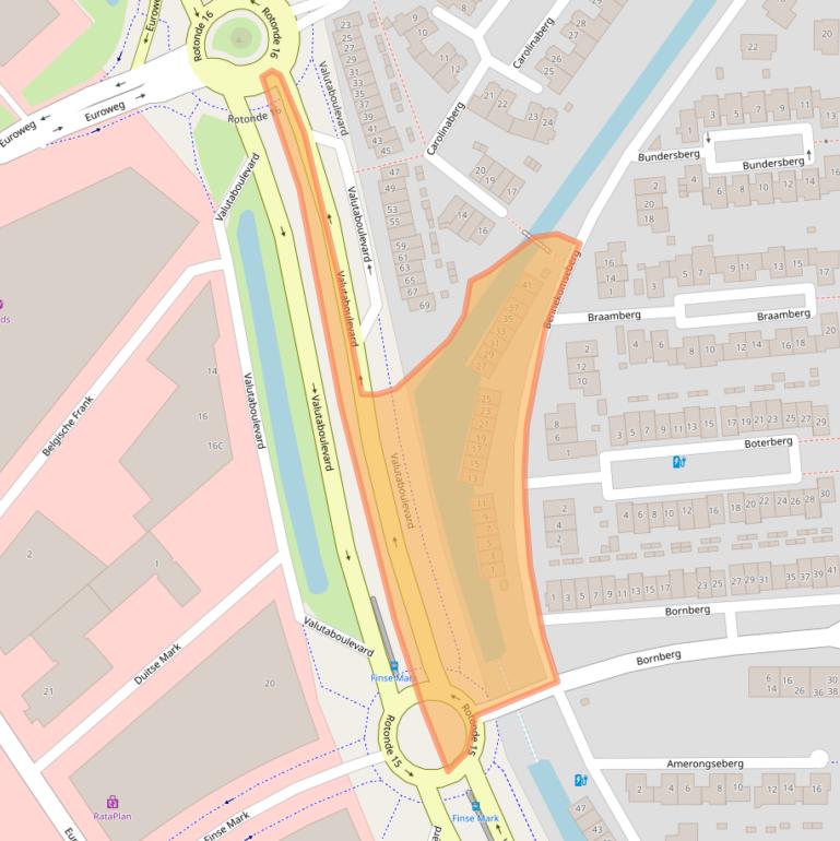 Kaart van postcodegebied 3825RH.