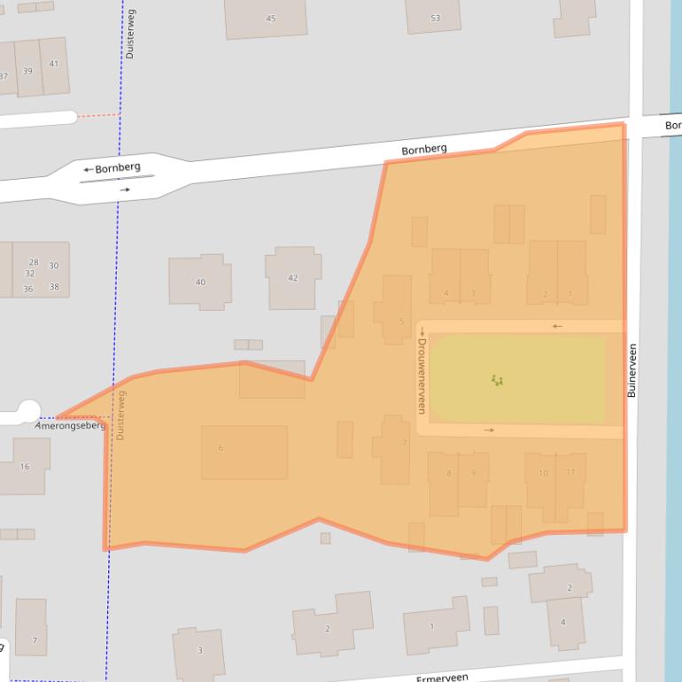 Kaart van postcodegebied 3825RS.