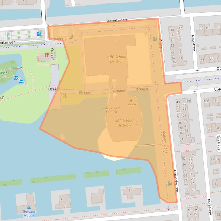 Kaart van postcodegebied 3825WC.
