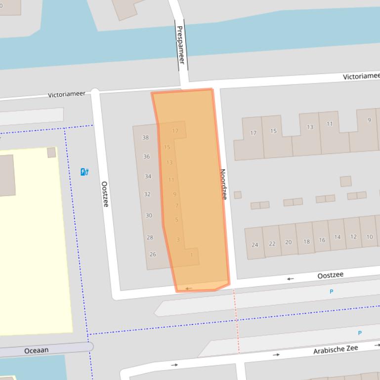 Kaart van postcodegebied 3825WD.