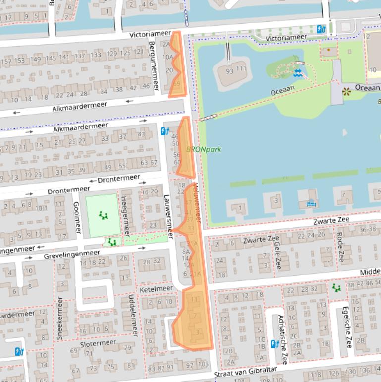 Kaart van postcodegebied 3825XG.