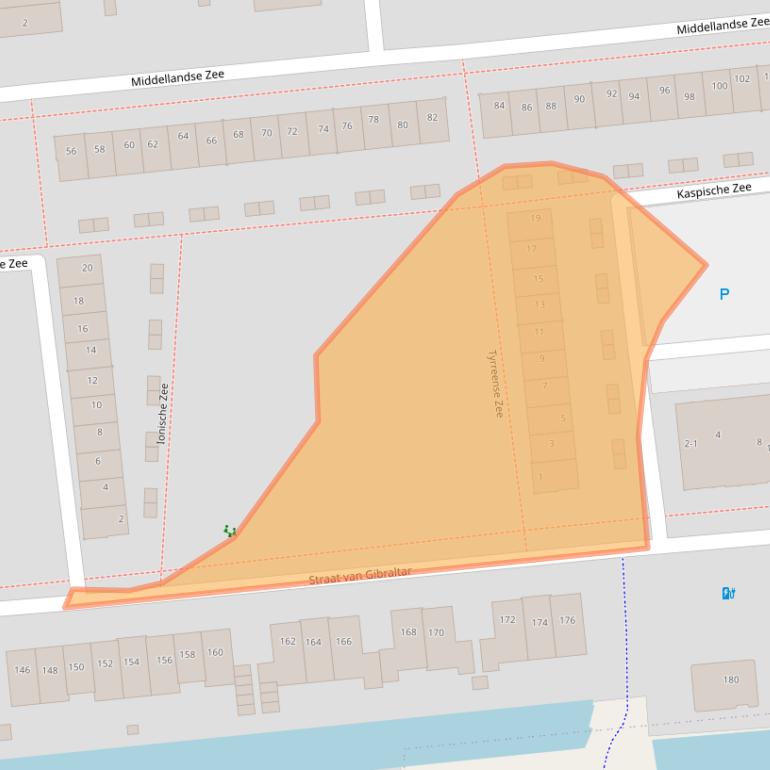 Kaart van postcodegebied 3825XZ.