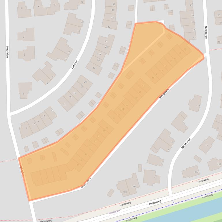 Kaart van postcodegebied 3825ZC.