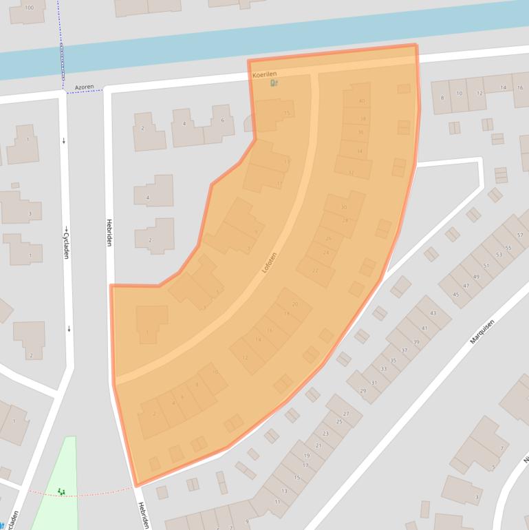 Kaart van postcodegebied 3825ZD.