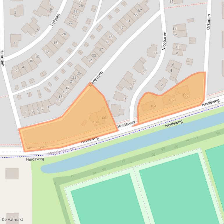 Kaart van postcodegebied 3825ZL.