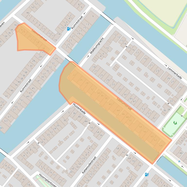 Kaart van postcodegebied 3826AJ.