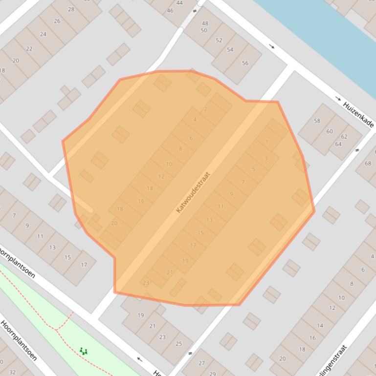 Kaart van postcodegebied 3826AR.