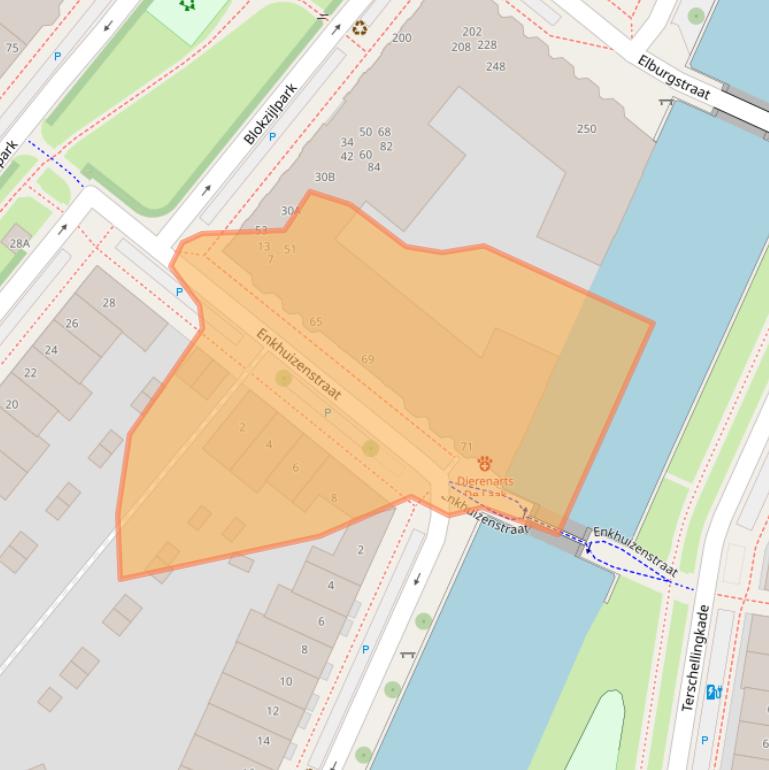 Kaart van postcodegebied 3826BP.