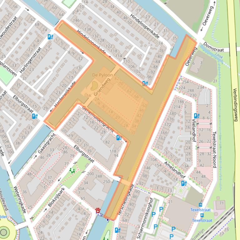 Kaart van postcodegebied 3826BS.