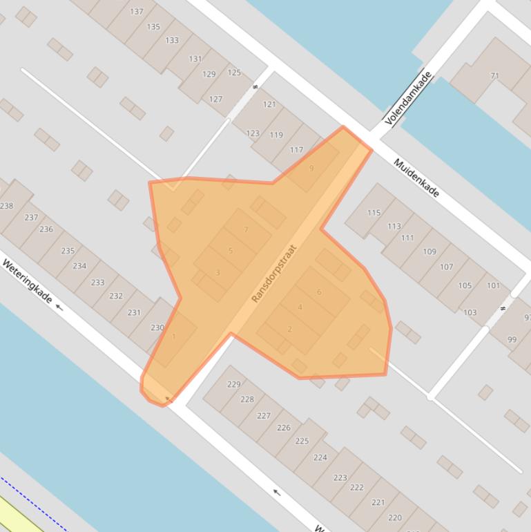 Kaart van postcodegebied 3826CB.