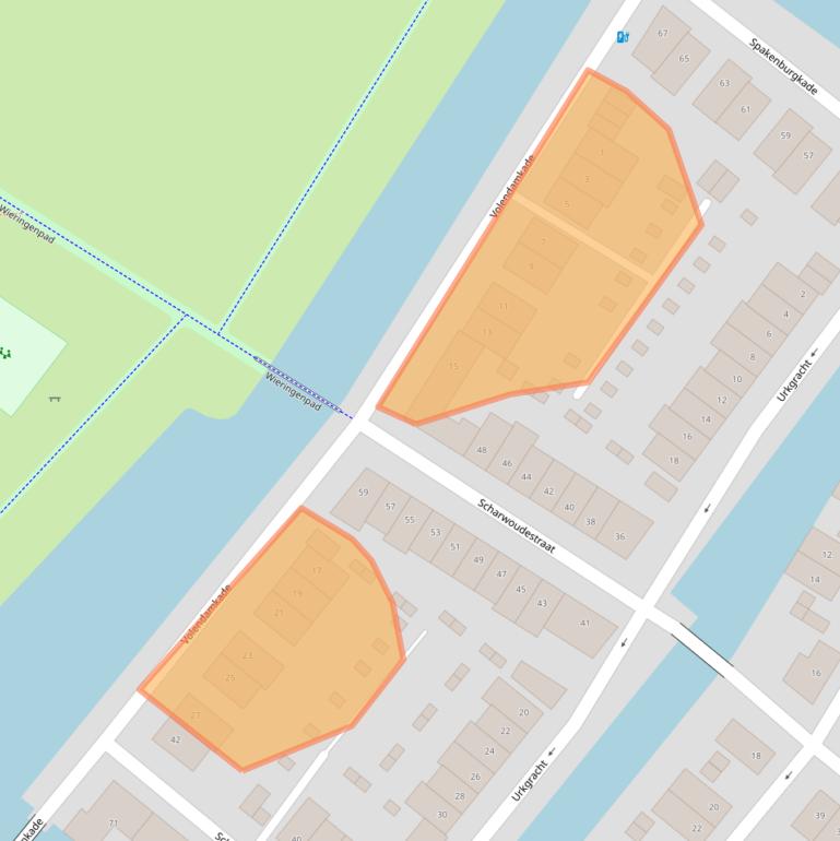 Kaart van postcodegebied 3826CD.