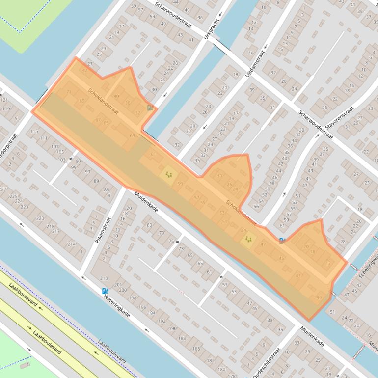 Kaart van postcodegebied 3826CK.