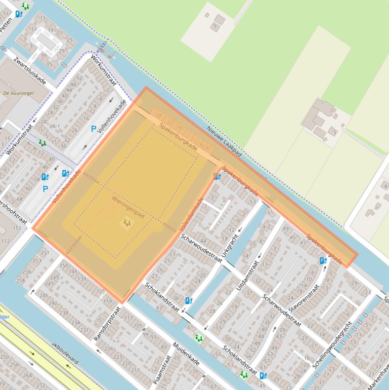 Kaart van postcodegebied 3826CP.