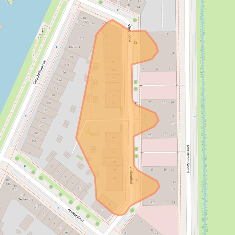 Kaart van postcodegebied 3826DE.