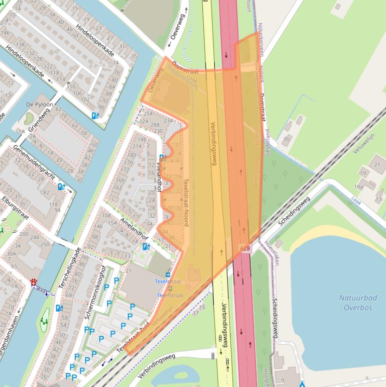 Kaart van postcodegebied 3826DN.