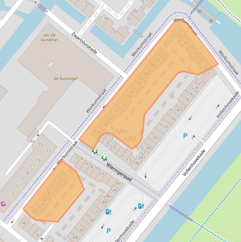 Kaart van postcodegebied 3826ED.