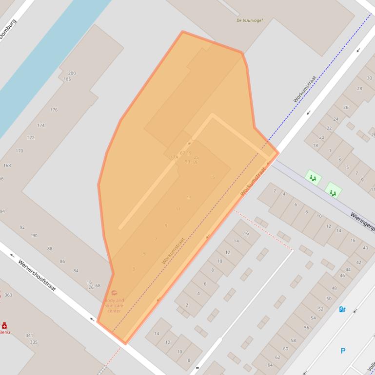 Kaart van postcodegebied 3826EE.