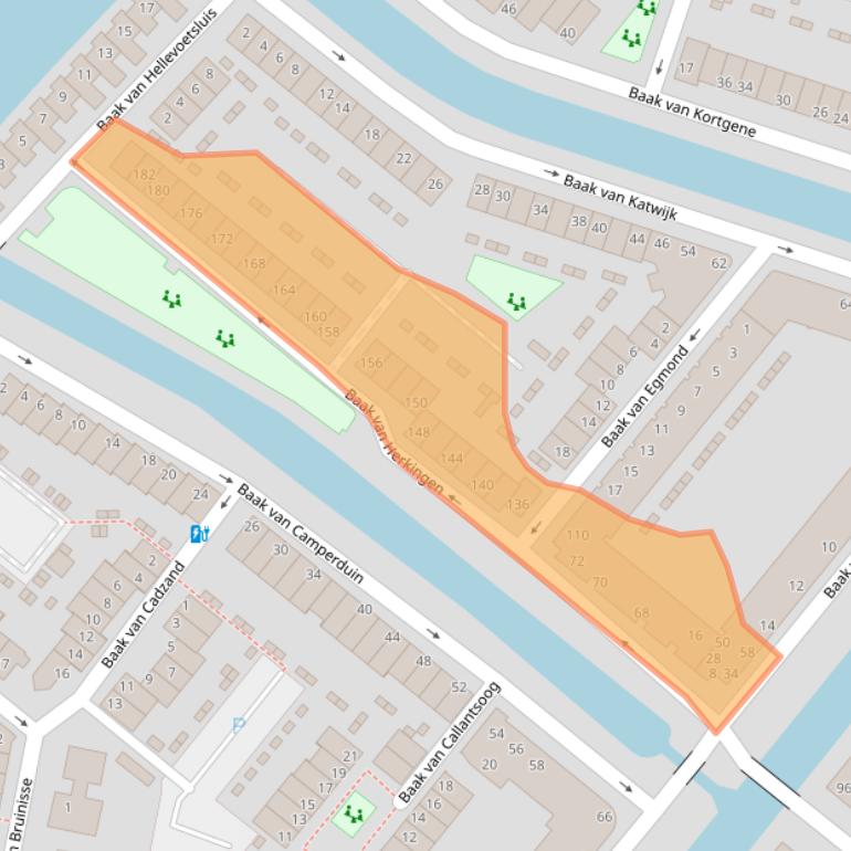 Kaart van postcodegebied 3826GK.