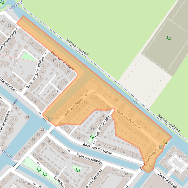 Kaart van postcodegebied 3826GS.