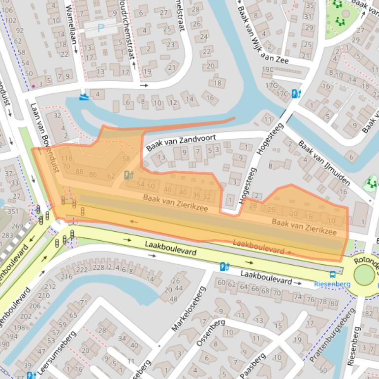 Kaart van postcodegebied 3826HA.