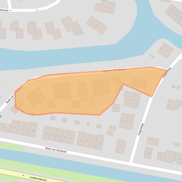 Kaart van postcodegebied 3826HB.