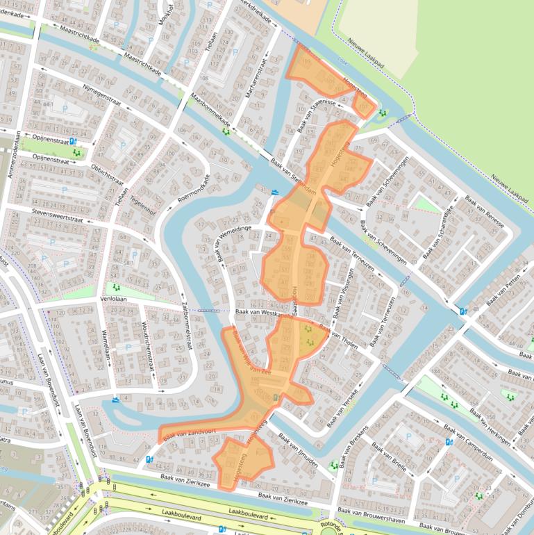 Kaart van postcodegebied 3826HD.