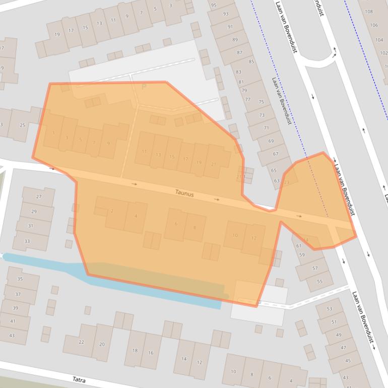 Kaart van postcodegebied 3826JB.